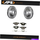 brake disc rotor BMW 745i 745li 750i 750li 760i 760li用のフロントS-メタリックブレーキパッドとローターキット Front S-Metalic Brake Pads & Rotor Kit for BMW 745i 745Li 750i 750Li 760i 760Li(2)