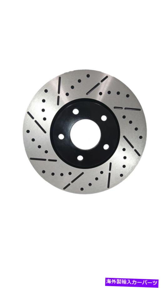 brake disc rotor [フロントドリル＆スロットブレーキローターセラミックパッド]フィット04-07三菱ギャラント2.4L [Front Drill&Slot Brake Rotors Ceramic Pads] Fit 04-07 Mitsubishi Galant 2.4L