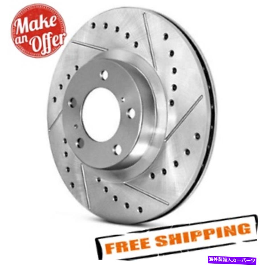 brake disc rotor StopTech 227.34108Lドリルとスロット付き1ピースフロントブレーキローター13-15 BMW X1 StopTech 227.34108L Drilled & Slotted 1-Piece Front Brake Rotor for 13-15 BMW X1