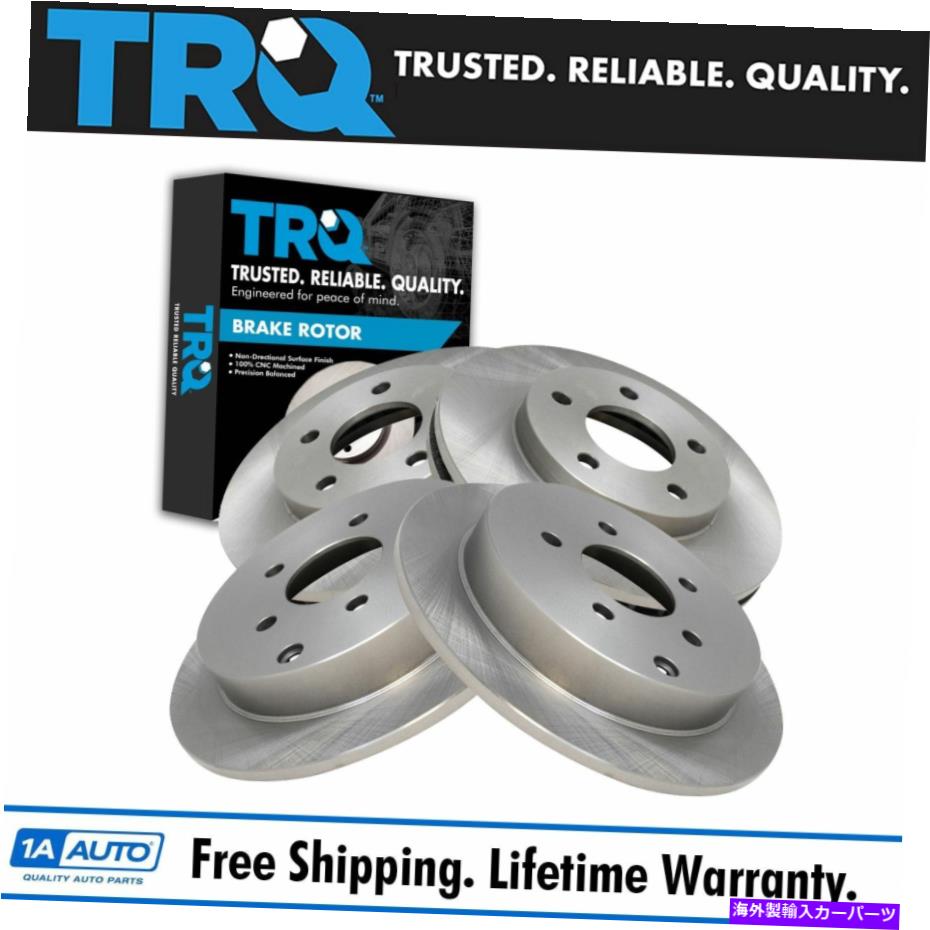 brake disc rotor ビュイックランデブーSUVのための4のTRQフロント＆リアブレーキローターキット TRQ Front & Rear Brake Rotor Kit of 4 for Buick Rendezvous SUV New