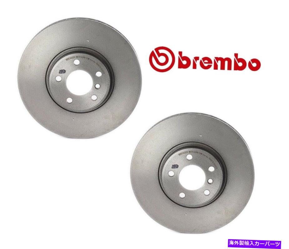 brake disc rotor BMW E53 X5 4.6IS 4.8ISフロント左＆右ブレーキディスクローターのセットBREMBO For BMW E53 X5 4.6is 4.8is Set of Front Left & Right Brake Disc Rotors Brembo