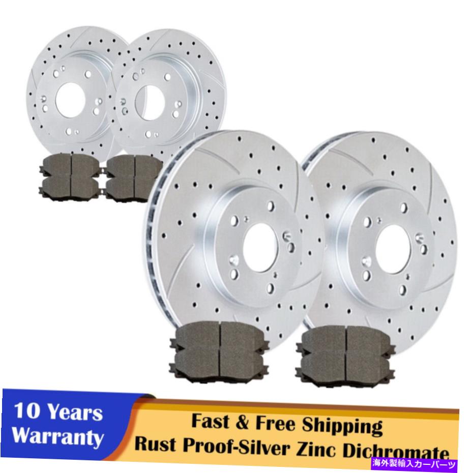 Us Custom Parts Shop USDM㤨brake disc rotor Honda AccordAcura TSXեȥꥢåȥȥ֥졼ѥåɥ֥졼åȤեå Fit Honda Accord Acura TSX Front Rear Slotted Rotors and Brake Pads Brakes KitsפβǤʤ87,780ߤˤʤޤ