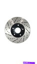 brake disc rotor フロントプレミアムEコートドリル&スロットブレーキローターセラミックパッドフィット2000 BMW 323iセダン Front...