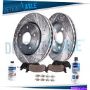 brake disc rotor 345mmフロントドリルローター +クライスラー用ブレーキパッド300ダッジチャレンジャーV8 5.7L 345mm Fron...