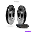 brake disc rotor カムリ用のフロントブラッククロスドリルブレーキローターディスクとセラミックパッド、ES300 Front Black Cros...