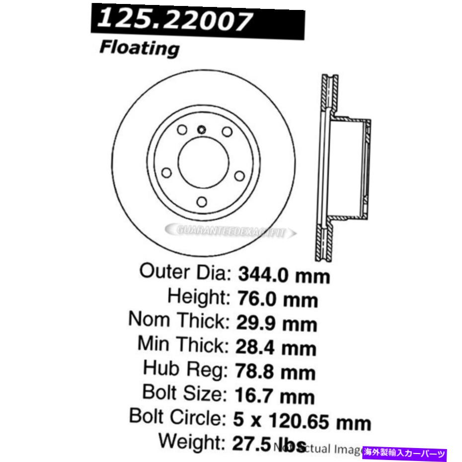 brake disc rotor ランドローバーレンジローバー2003 2004 2005中心のフロントブレーキローターディスクTCP用 For Land Rover Range Rover 2003 2004 2005 Centric Front Brake Rotor Disc TCP