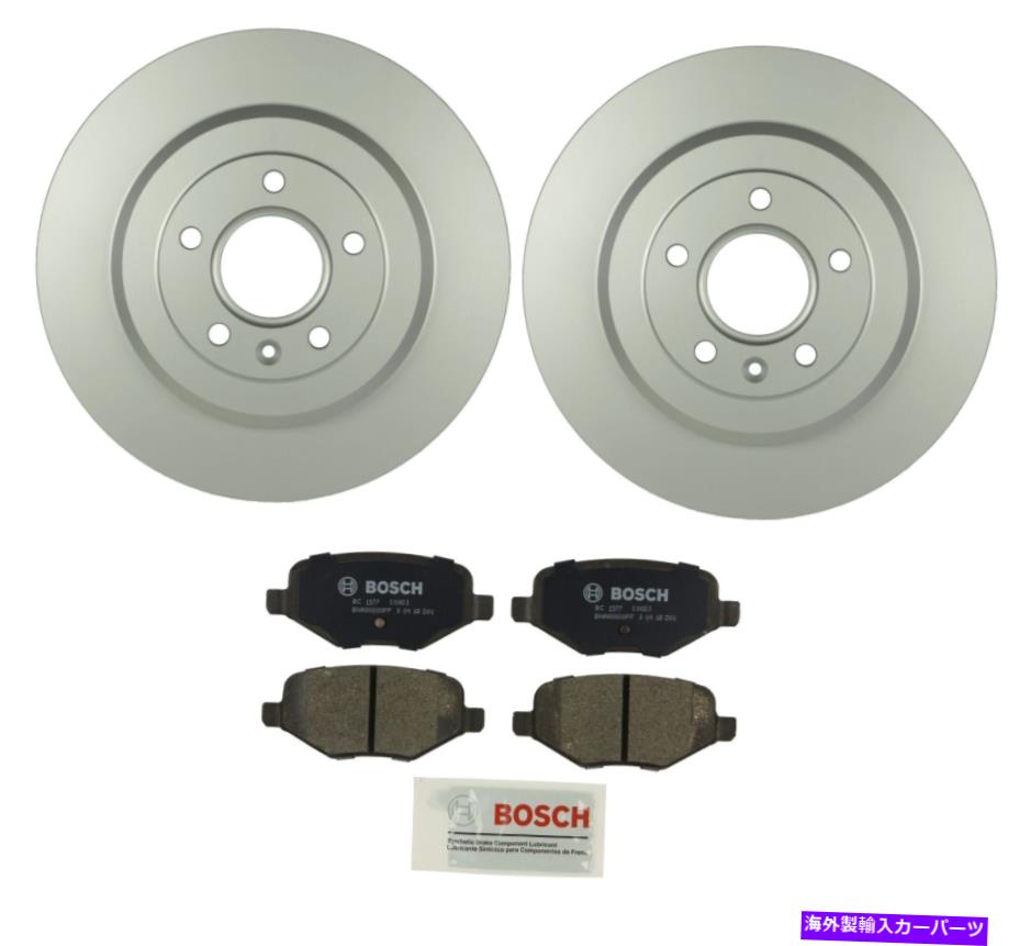 brake disc rotor Bosch QuietCastリアブレーキキット330mmソリッドローターフォードリンカーン用セラミックパッド Bosch QuietCast Rear Brake Kit 330mm Solid Rotors Ceramic Pads For Ford Lincoln