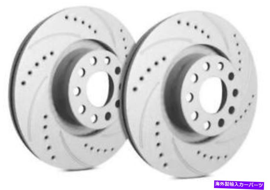 brake disc rotor Spp Gray 255.1mm 2000-05トヨタMR2スパイダー用のドリル＆スロットブレーキローター SPP Gray 255.1mm Drilled & Slotted Brake Rotors for 2000-05 Toyota MR2 Spyder