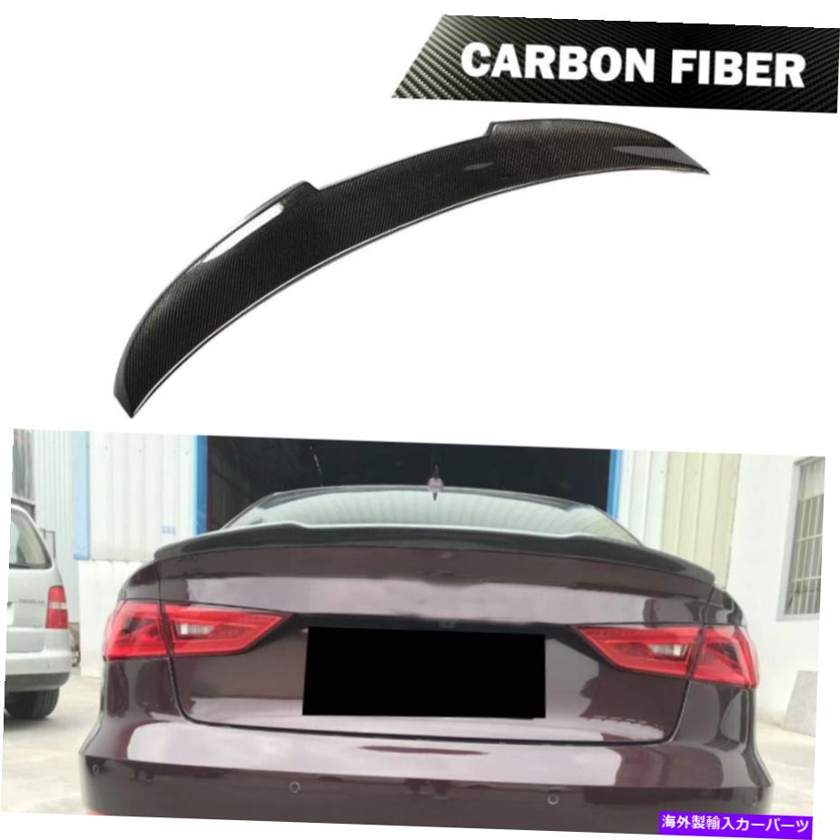 海外製 エアロパーツ アウディA3 S3 RS3セダン2014-2019リアトランクスポイラー蓋のブートネタバレリップに適しています Fit For AUDI A3 S3 RS3 Sedan 2014-2019 Rear Trunk Spoiler Lid Boot Spoiler Lip