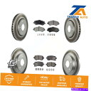 brake disc rotor ドッジグランドキャラバンタウン用のフロントリアコートブレーキローターセミメタリックパッドキット& Front Rear Coa...