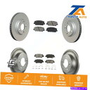 brake disc rotor フロントリアコートブレーキローターローターセミメタリックパッドキットヒュンダイヴェロスターKIAフォルテ Front Rear...