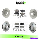 brake disc rotor 2002年から2003年のレクサスES300のフロント&リアセラミックブレーキパッド&コーティングローターキット Front ...