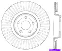 brake disc rotor STOPTECH 126.65146SRスポーツスロットディスクブレーキローターフィット13-19フォーカスMKC StopTech 126.65146SR Sport Slotted Disc Brake Rotor Fits 13-19 Focus MKC(2)