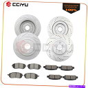 brake disc rotor XbgtgAu[LfBXN[^[XoAEgobNpZ~bNpbh02-04 Slot Front & Rear Brake Discs Rotors Ceramic pads For Subaru Outback 02-04