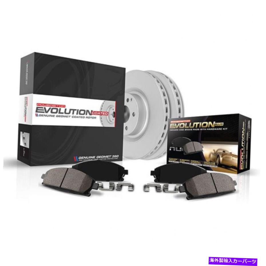 brake disc rotor 日産Xterraのパワーストップブレーキキット2000-2004フロントエボリューションジオメットコーティング Power Stop Brake Kit For Nissan Xterra 2000-2004 Front Evolution Geomet Coated