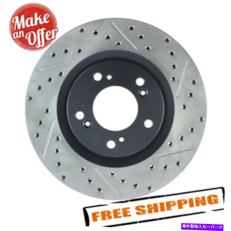 brake disc rotor 00-09ホンダS2000用のストップテックスポーツドリル＆スロット1ピースフロントブレーキローター StopTech Sport Drilled & Slotted 1-Piece Front Brake Rotor for 00-09 Honda S2000