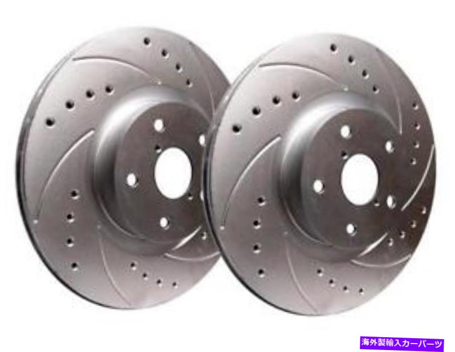 brake disc rotor 1999-02ポルシェ911用のSPPシルバー298mmドリル＆スロットブレーキローター SPP Silver 298mm Drilled & Slotted Brake Rotors for 1999-02 Porsche 911