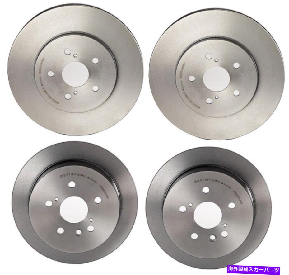 brake disc rotor レクサスRX330 RX350日本モデル用のブレンボフロントおよびリアブレーキディスクローターキット Brembo Front and Rear Brake Disc Rotors Kit for Lexus RX330 RX350 Japan Models