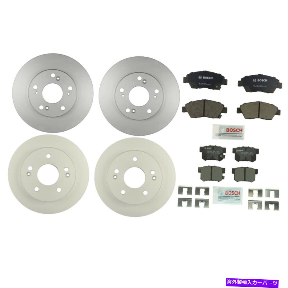 brake disc rotor ܥåե261mmꥢ259mmǥߥåȥѥåAcura rsxѥ֥졼å Bosch Front 261mm &Rear 259mm Disc Rotors Semi-Met Pads Brake Kit For Acura RSX