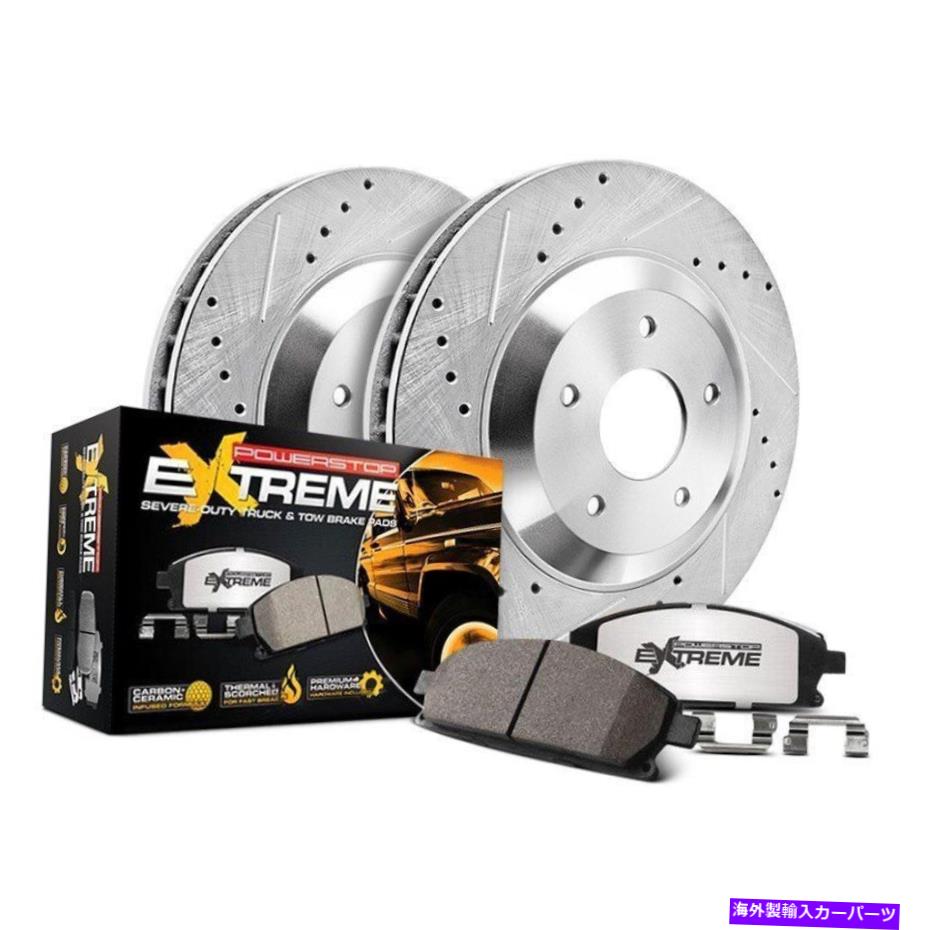 brake disc rotor 日産クエスト04-09ブレーキキットパワーストップ1クリックエクストリームZ36トラック＆To For Nissan Quest 04-09 Brake Kit Power Stop 1-Click Extreme Z36 Truck & Tow