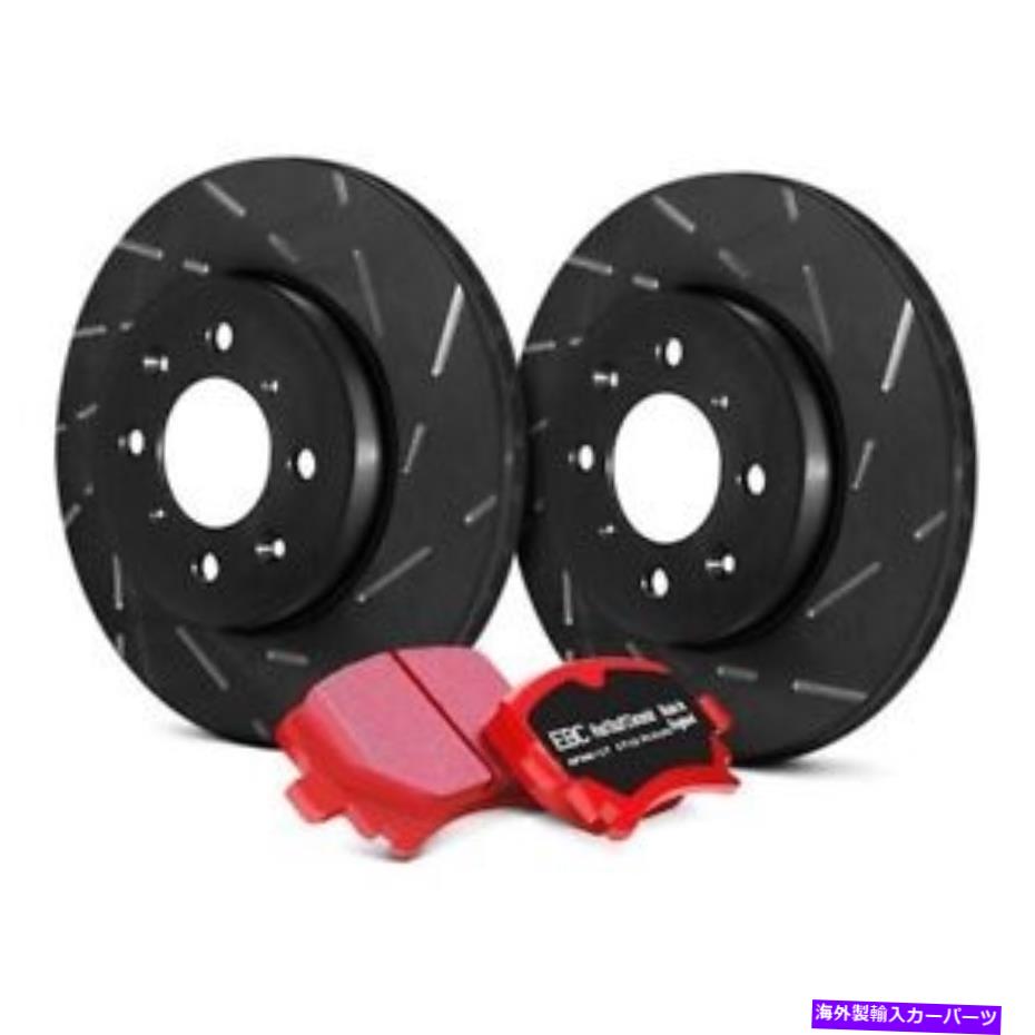 brake disc rotor ポンティアックグランプリ97-03ブレーキキットEBCステージ4署名スロットスロットフロントブレーキ For Pontiac Grand Prix 97-03 Brake Kit EBC Stage 4 Signature Slotted Front Brake