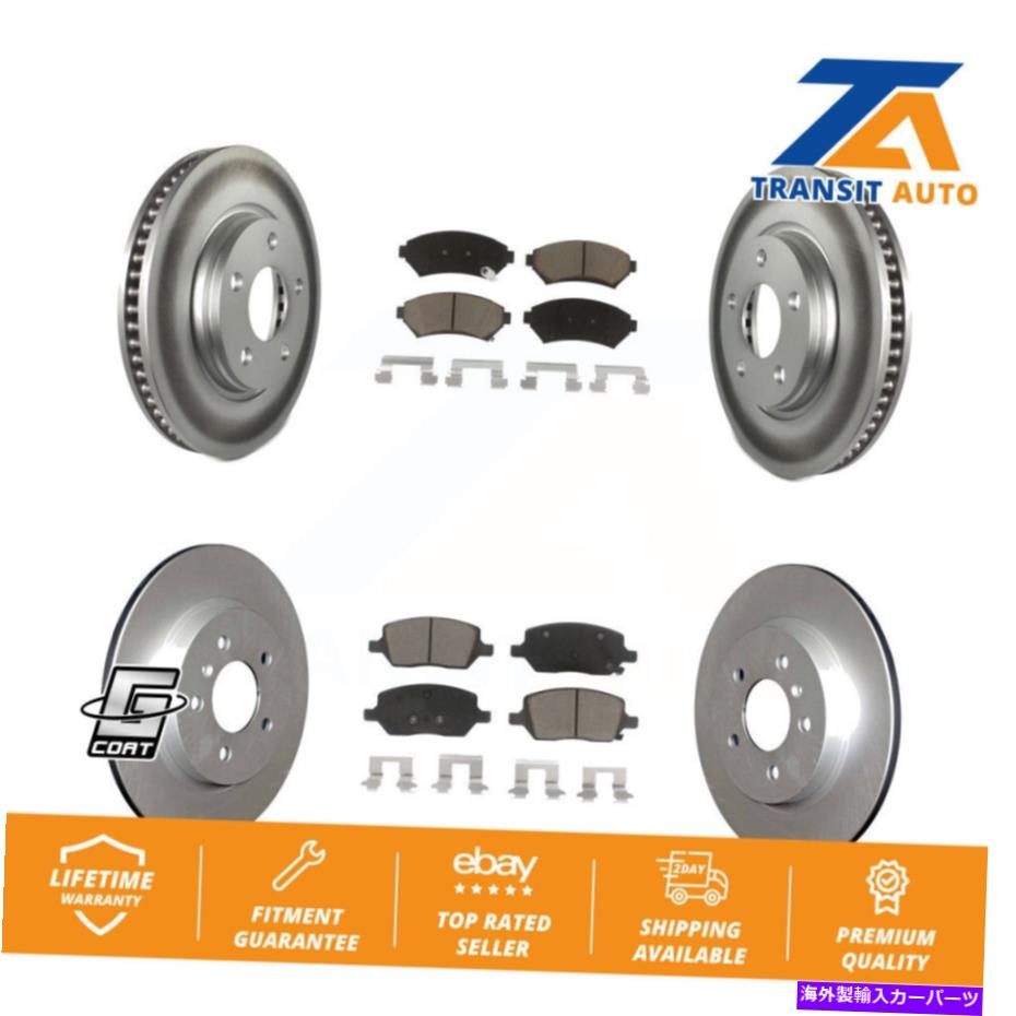 brake disc rotor 05ポンティアックモンタナSV6用FWD用のフロントリアコートブレーキローターセラミックパッドキット Front Rear C...