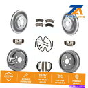 brake disc rotor シボレー用のフロントリアコートディスクブレーキローターセミメタルパッドドラムキット(9pc) Front Rear Coat ...