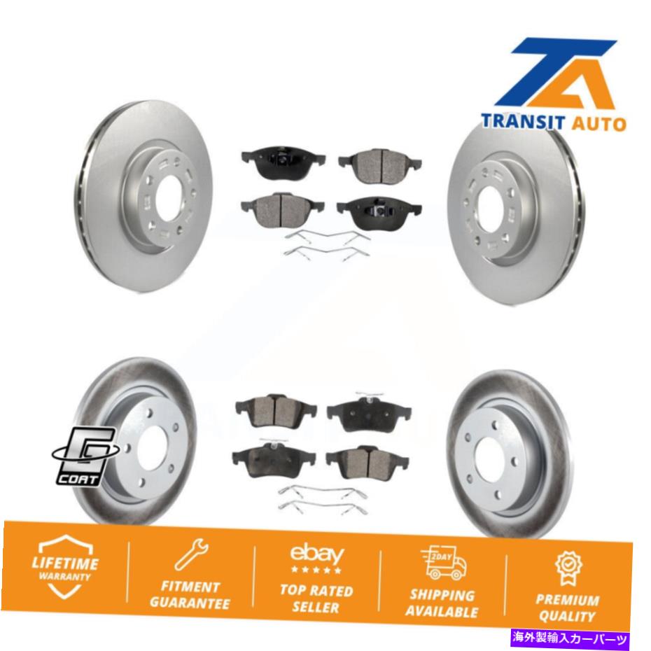 brake disc rotor マツダ3スポーツ用のフロントリアコーティングディスクブレーキローターとセラミックパッドキット Front Rear Coated Disc Brake Rotors And Ceramic Pads Kit For Mazda 3 Sport