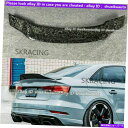海外製 エアロパーツ 2014+ Audi A3 8V S3 RS3 RスタイルFORGEDカーボンファイバーリアスポイラートランクリップ用 For 2014+...