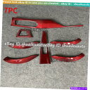 海外製 エアロパーツ 7PC BMW F30 F31 F34 MパフォーマンスレッドカーボンファイバーアルカンタラインテリアトリムLHD 7PC BMW F30...