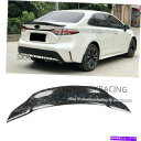 海外製 エアロパーツ トヨタカローラ2020-22のための偽造カーボンファイバーリアトランクスポイラーブートリップウィング Forged Carbon Fibe...