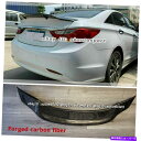 海外製 エアロパーツ 2011-2014 for Hyundai Sonata Forged Carbon Fiber Rear Trunk Wingスポイラー...