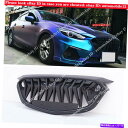 海外製 エアロパーツ マットブラックフロントバンパーグリルラジエーターグリルトリムマツダ3アクセラ2017-2018 Matte Black Front Bumper Grille Radiator Grill Trim For Mazda 3 AXELA 2017-2018