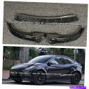 海外製 エアロパーツ 鍛造カーボンファイバーフロントバンパーリップスプリッターネタバレボディキットテスラモデルY Forged Carbon Fiber Fro...