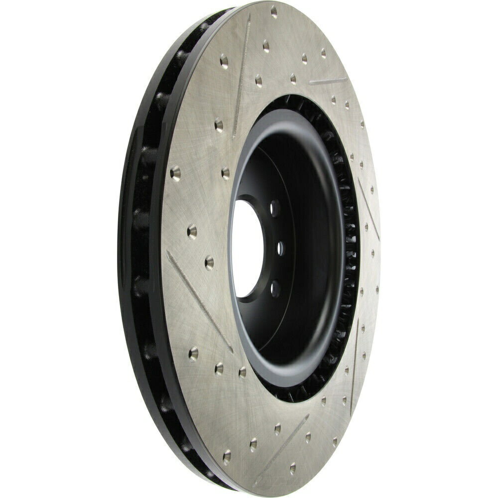brake disc rotor ディスクブレーキロータースポーツクロスドリルとスロット付きフロント左stoptech 127.22011l Disc Brake Rotor-Sport Cross-Drilled and Slotted Front Left Stoptech 127.22011L