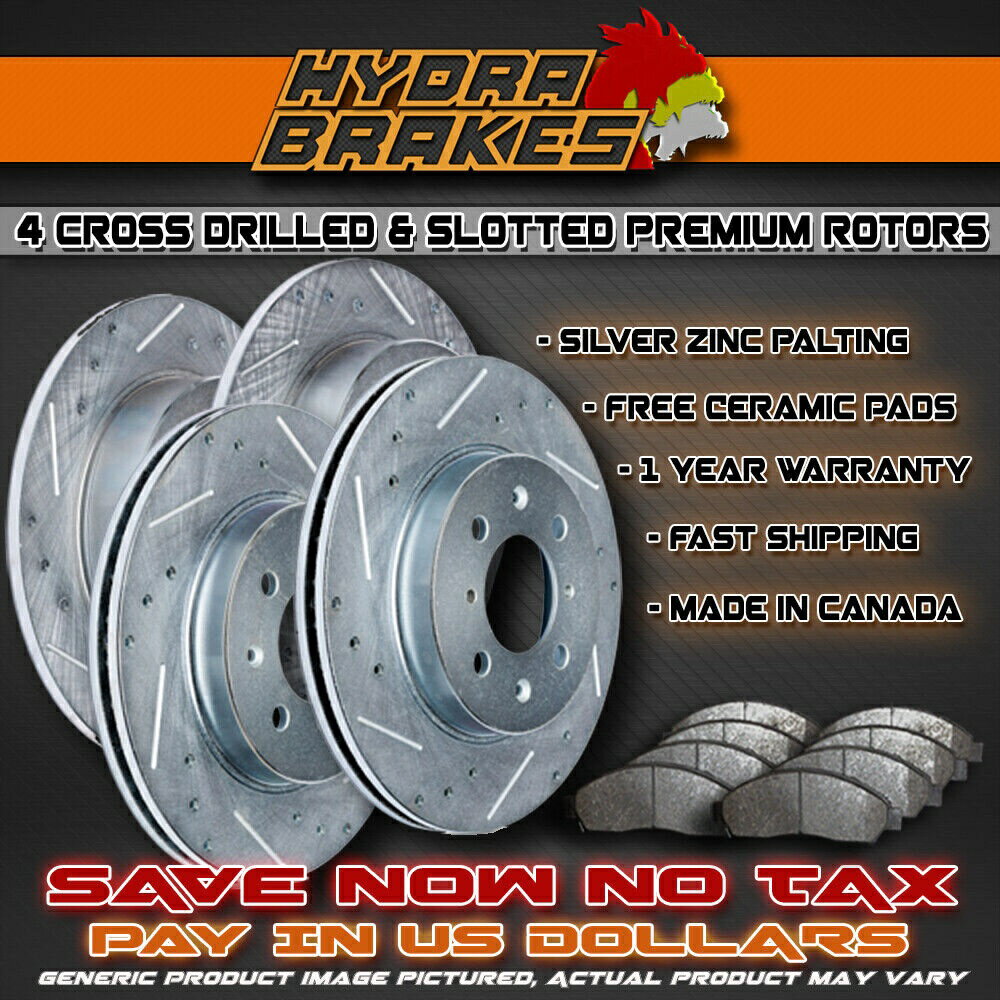 brake disc rotor 2004 2005レクサスIS300ドリルスロットブレーキローターセラミックSLV FITS 2004 2005 LEXUS IS300 Drill Slot Brake Rotors CERAMIC SLV