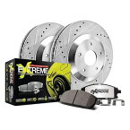 brake disc rotor シボレーコルベット07-13ブレーキキットパワーストップ1クリックストリートウォリアーZ26ドリル For Chevy Corvette 07-13 Brake Kit Power Stop 1-Click Street Warrior Z26 Drilled