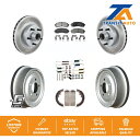 brake disc rotor 06-09フォードレンジャーRWD用のフロントリアコートブレーキローターセラミックパッドドラムキット(7PC) Front R...