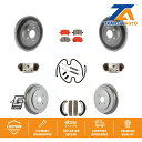 brake disc rotor ポンティアック追跡用のフロントリアコートブレーキローターローターセミメタリックパッドドラムキット(9PC) Front Rea...