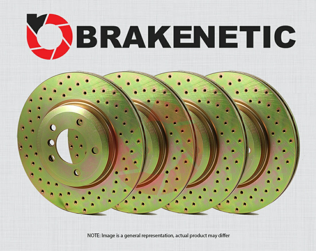 brake disc rotor フロント+リアブラケネティックスポーツクロスドリルドブレーキディスクローター30.40073.21 FRONT+REAR BRAKENETIC SPORT Cross Drilled Brake Disc Rotors 30.40073.21