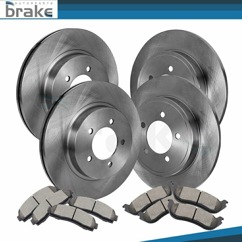 brake disc rotor 2002年から2005年の水銀マウンテニア4.0L 4.6Lのブレーキパッドとローターフロントリア Brake Pads And Rotors Front Rear For 2002-2005 Mercury Mountaineer 4.0L 4.6L