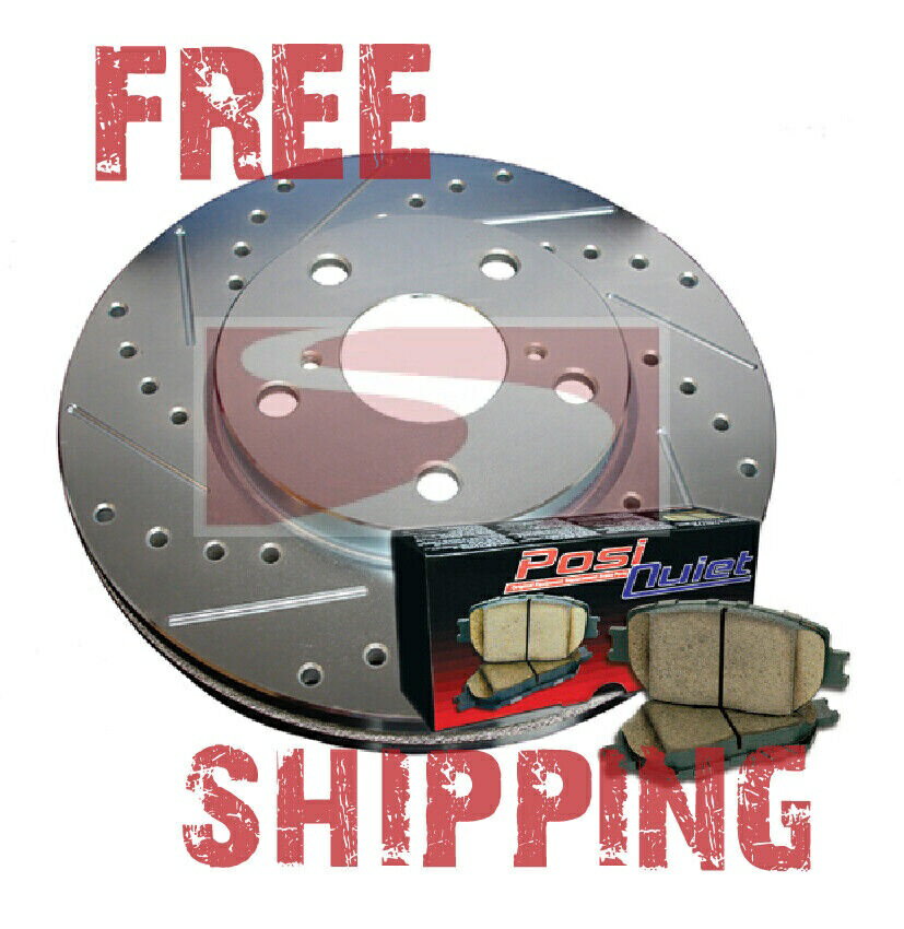 brake disc rotor FR˥ɥ륹åȥ֥졼 + POSIŤʥߥåѥå - եС/ȥAM 94-97 (F&R) Drill Slot Brake Rotors + POSI QUIET Ceramic Pads- Firebird/Trans Am 94-97