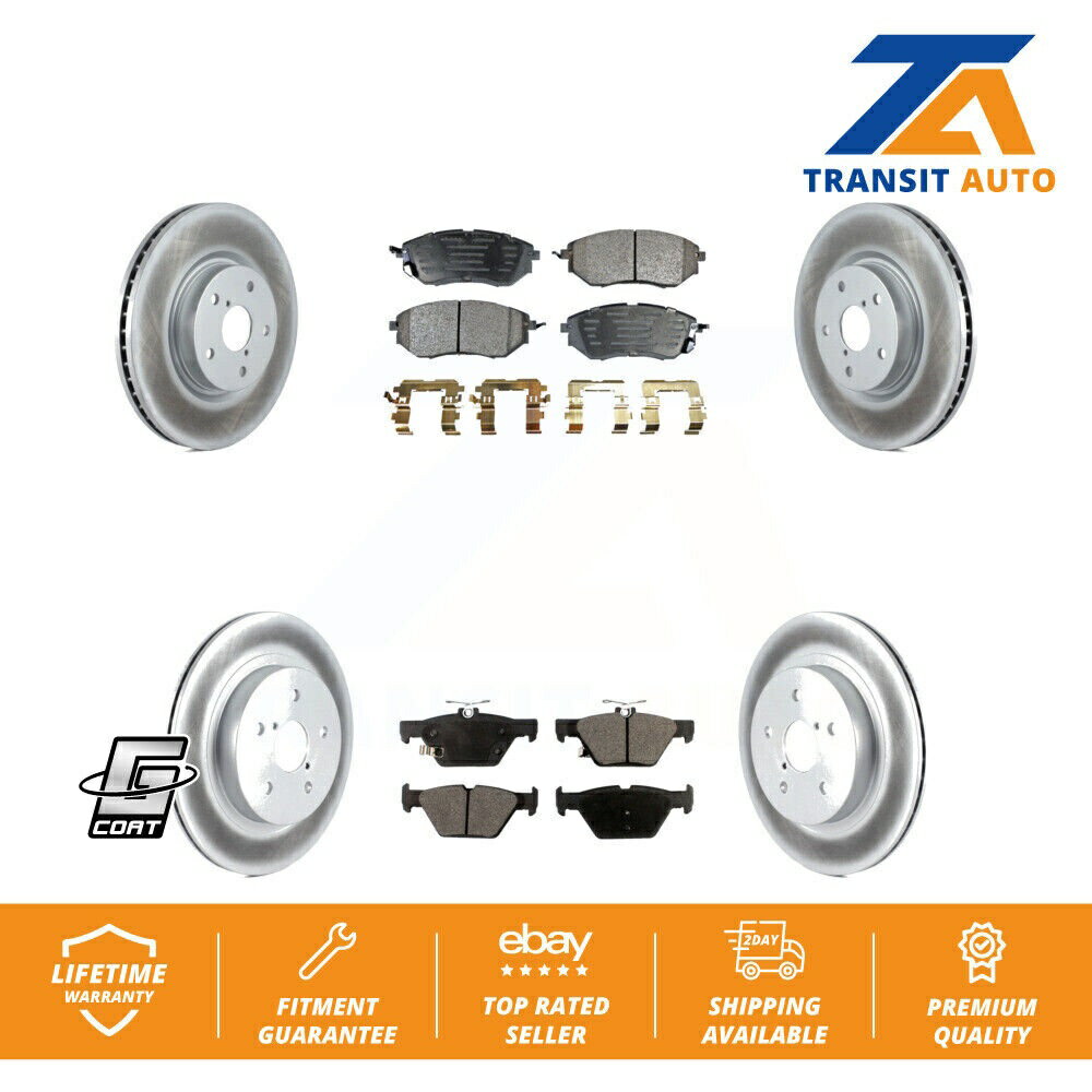 brake disc rotor フロントリアコートブレーキロータースバルアウトバックレガシーWRX用セミメタルパッドキット Front Rear Coat Brake Rotors Semi-Metallic Pad Kit For Subaru Outback Legacy WRX