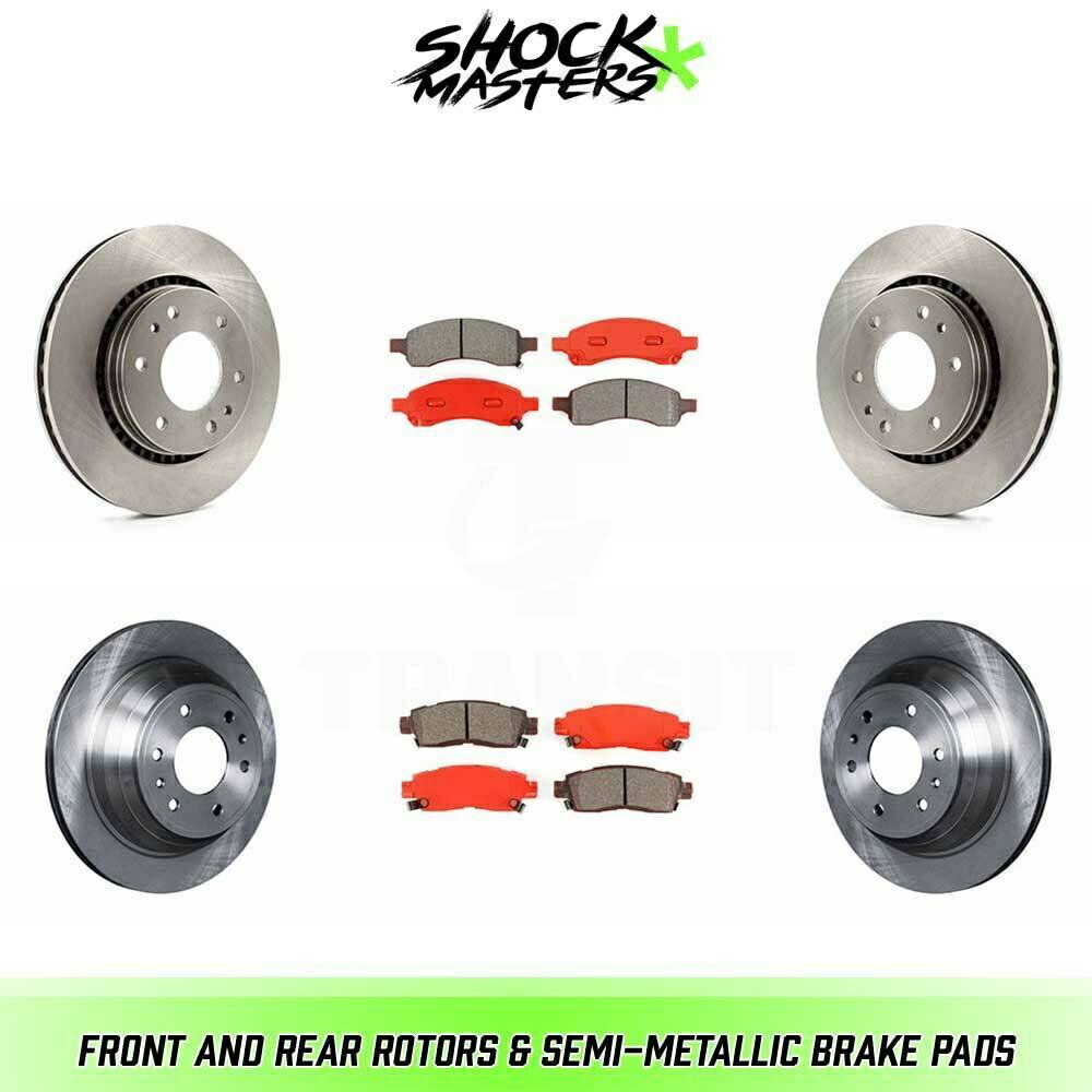 brake disc rotor 2006年から2008年のフロント＆リアローターとセミメタリックブレーキパッド Front & Rear Rotors & Semi Metalic Brake Pads for 2006-2008 Isuzu Ascender