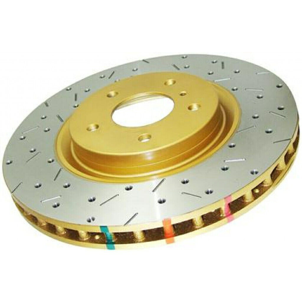 brake disc rotor ポンティアックG8 2009ドリルとスロット4000シリーズのDBAブラックハットフロント付き DBA For Pontiac G8 2009 Drilled & Slotted 4000 Series w/ Black Hat Front