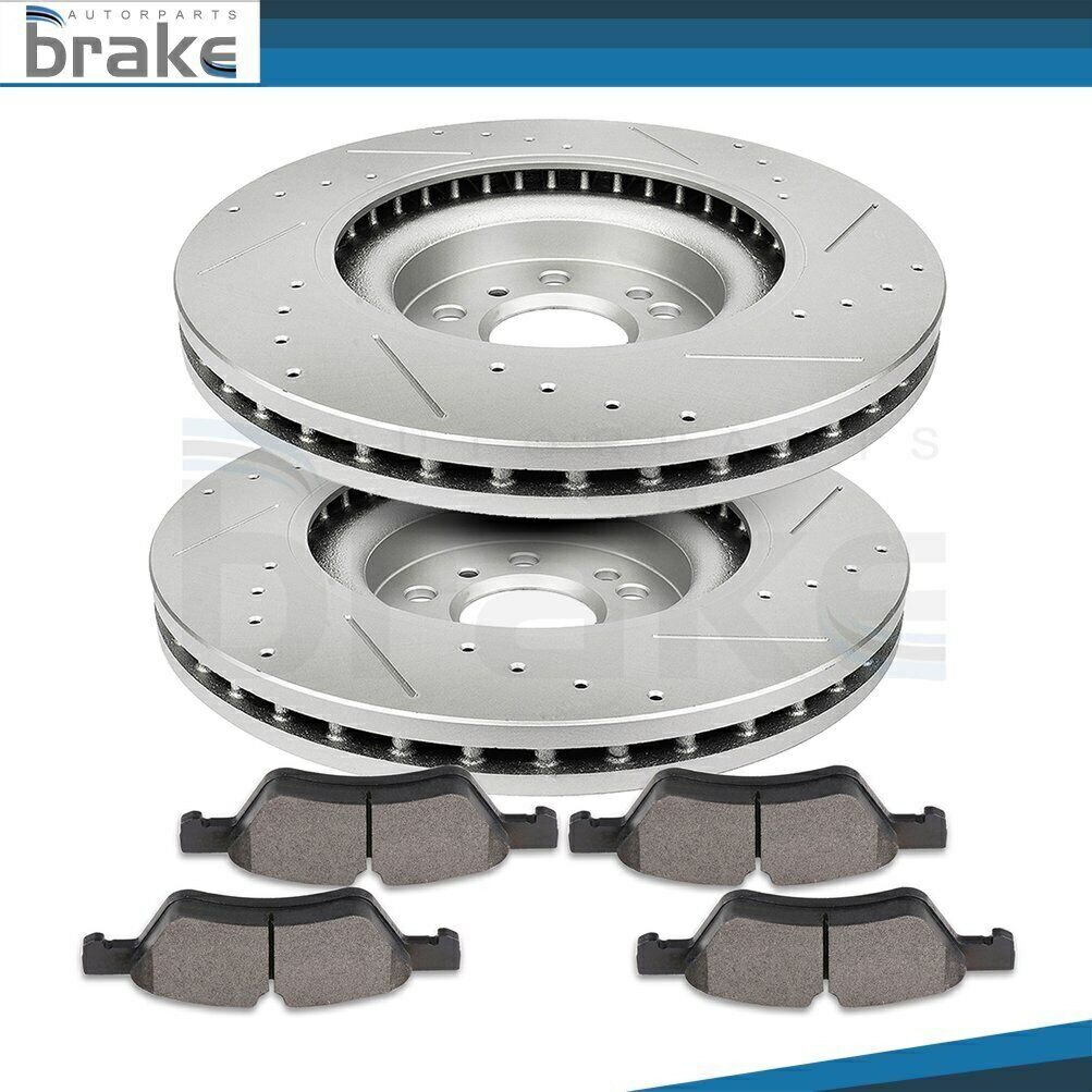 brake disc rotor フロントブレーキローターセラミックパッド5ラグ350 mm 05-06メルセデスベンツG55 AMG 4WD Front Brake Rotors Ceramic Pads 5 Lug 350 mm For 05-06 Mercedes-Benz G55 AMG 4WD