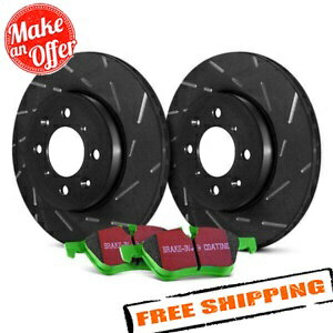 brake disc rotor 95-98レクサスLS400のEBCステージ2スポーツスロットスロットフロントブレーキキット EBC Stage 2 Sport Slotted Front Brake Kit for 95-98 Lexus LS400