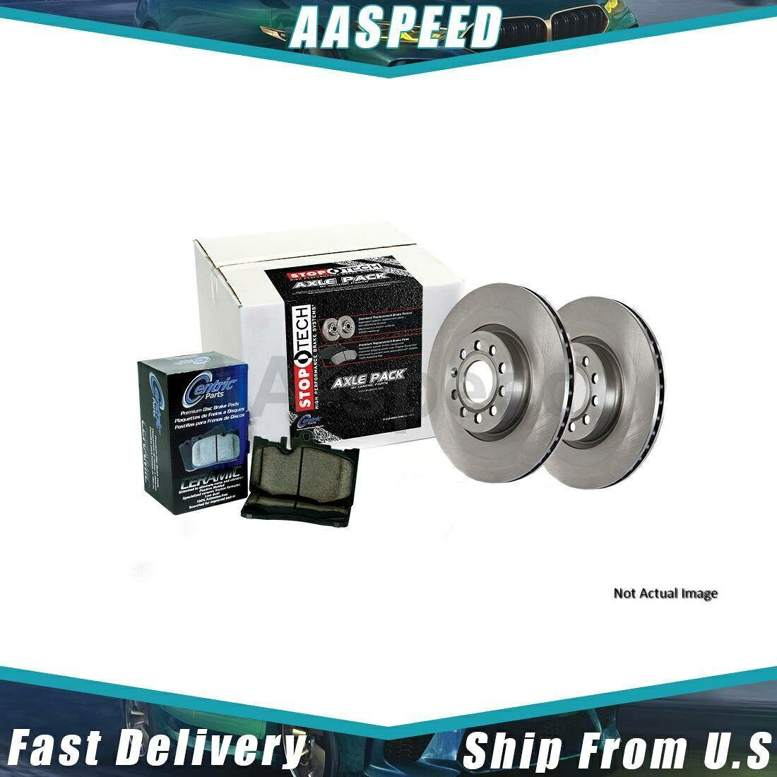 brake disc rotor 2002年から2002年のリンカーンのフロントセントリックパーツディスクブレーキパッドとローターキット 1X Front Centric Parts Disc Brake Pad and Rotor Kit For 2002-2002 Lincoln