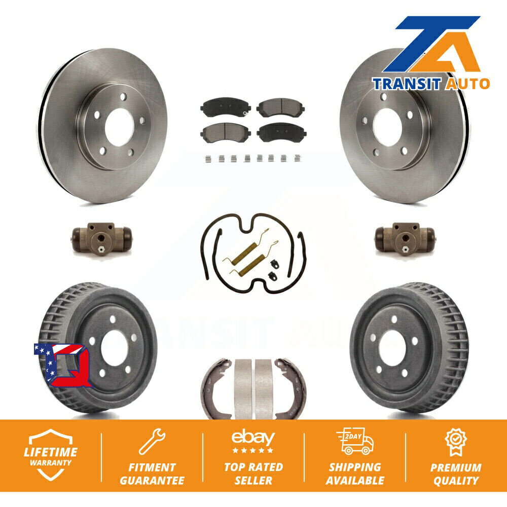 brake disc rotor シボレーベンチャーポンティアック用のフロントリアブレーキローターセラミックパッドドラムキット（9PC） Front Rear Brake Rotors Ceramic Pad Drum Kit (9Pc) For Chevrolet Venture Pontiac