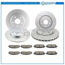 brake disc rotor ダッジグランドキャラバンジャーニーラムフロントリアブレーキローターとメタリックパッド用 For Dodge Grand Car...
